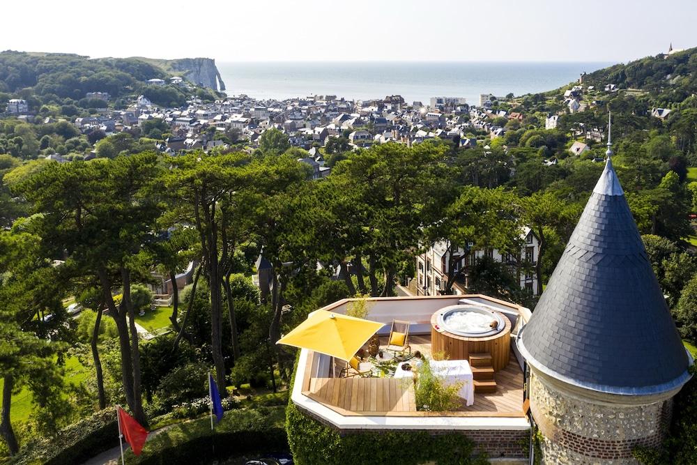 Domaine Saint Clair - Le Donjon Hotell Étretat Exteriör bild